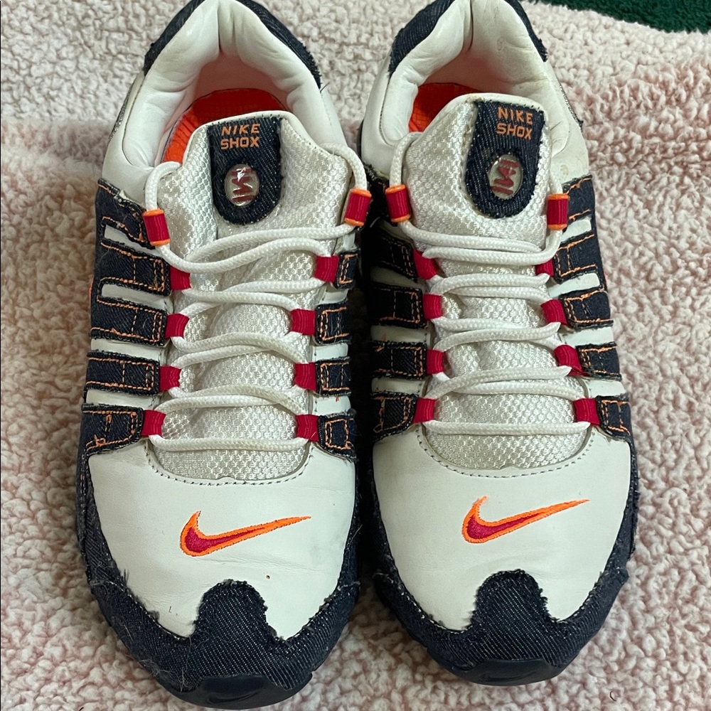 Woman’s Nike Shox White and Denim